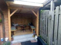 Sitzecke im Garten